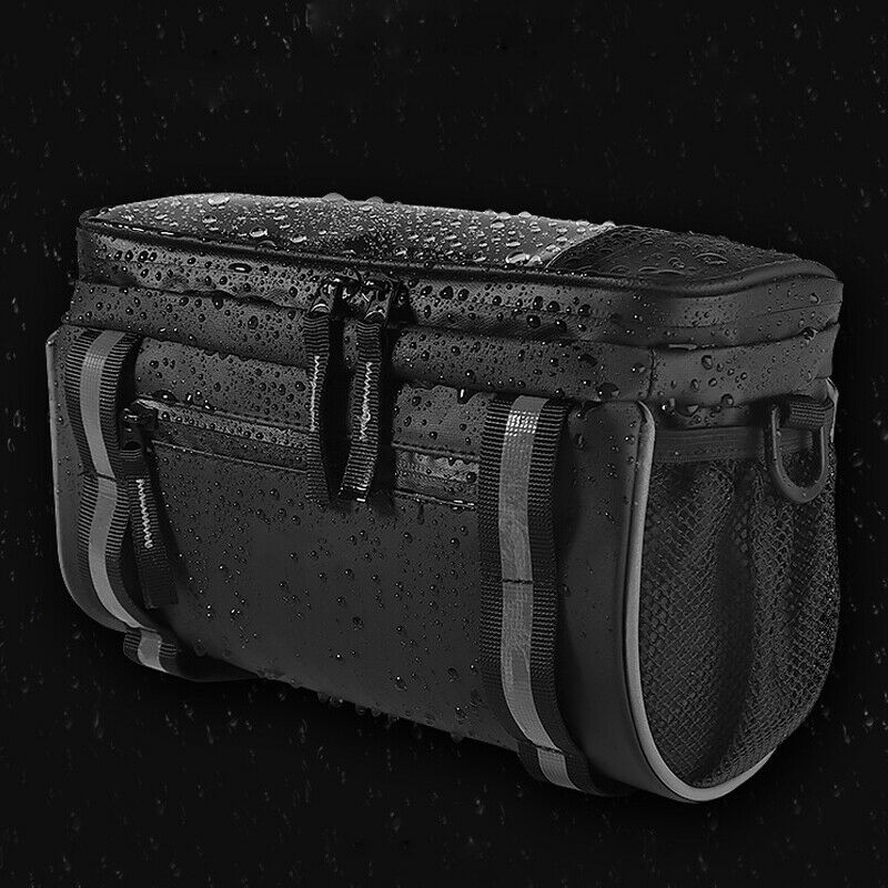 Touch Screen Motorcycle Scooter Bikes Handlebar Storage Bag Pocket Weatherproof