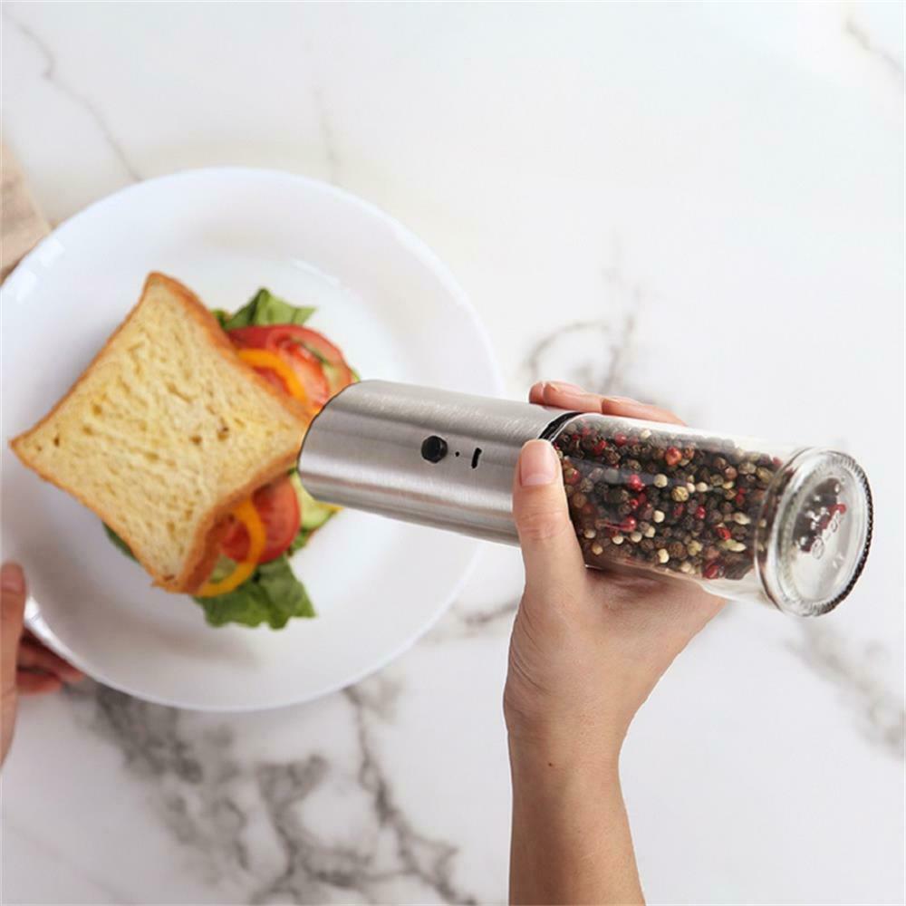 Electric Salt And Pepper Grinder Gravity Sensor Pepper Mill Tool Rechargeable