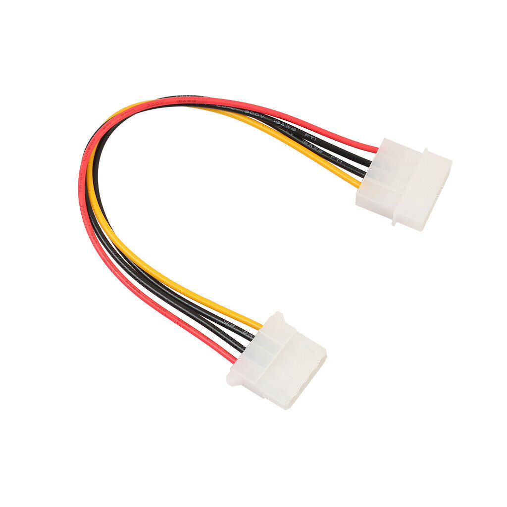 5 Pieces IDE 4Pin Male to Female Internal PC Power Supply Extension Cable