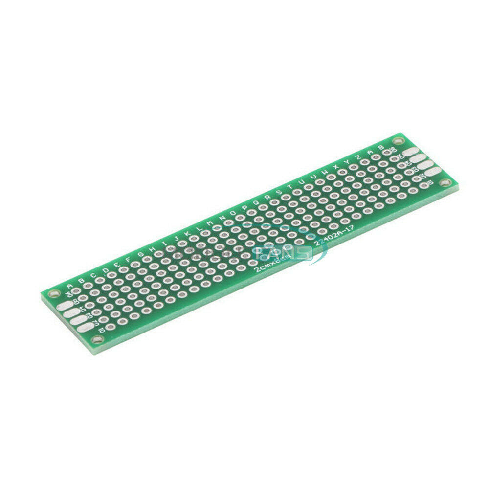 20PCS 20x80mm Prototype PCB Double Side Bread board Tinned Universal 2x8cm FR4