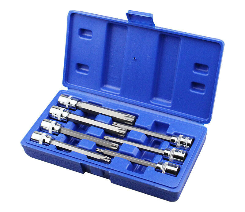 3/8" M4 - M10 7Pcs Set Drive Extra Male Spline Bit Triple Square Sockets