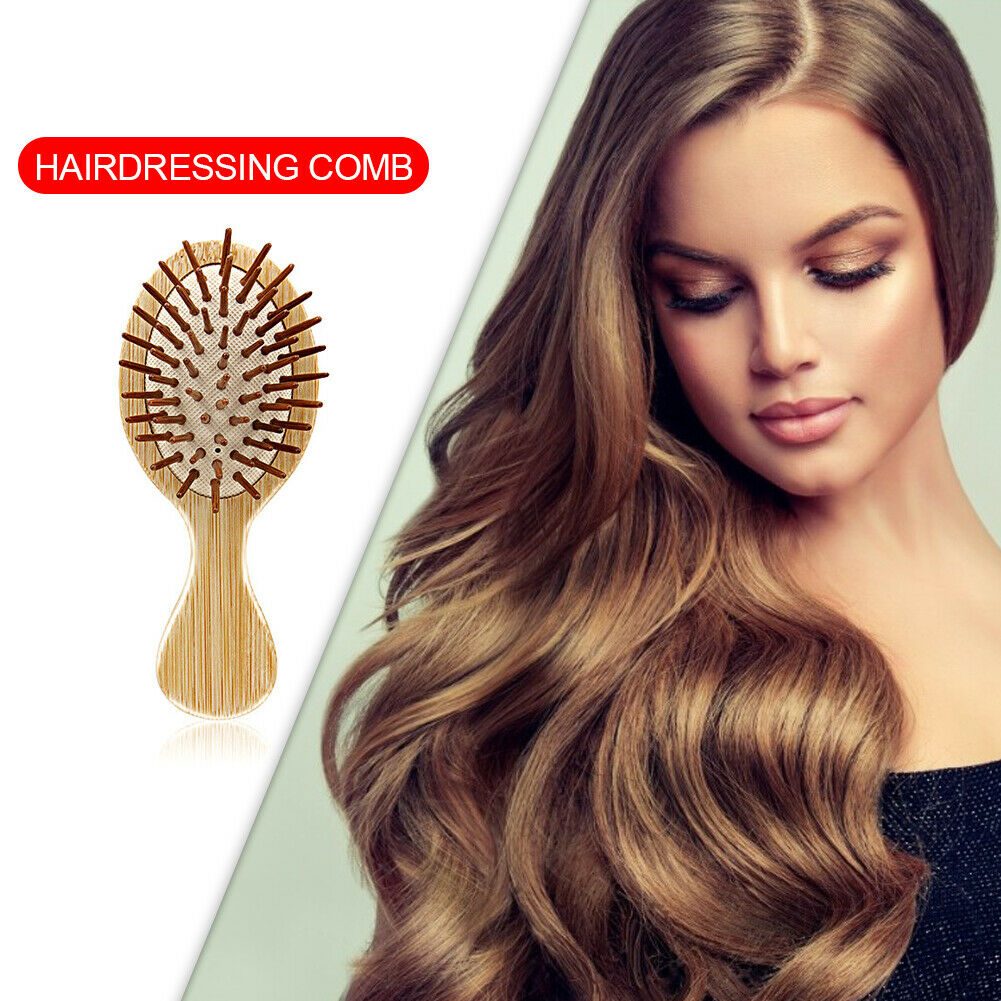 Wooden Cushion Airbag Comb Anti-static Hair Loss Scalp Massage Hair Brush @