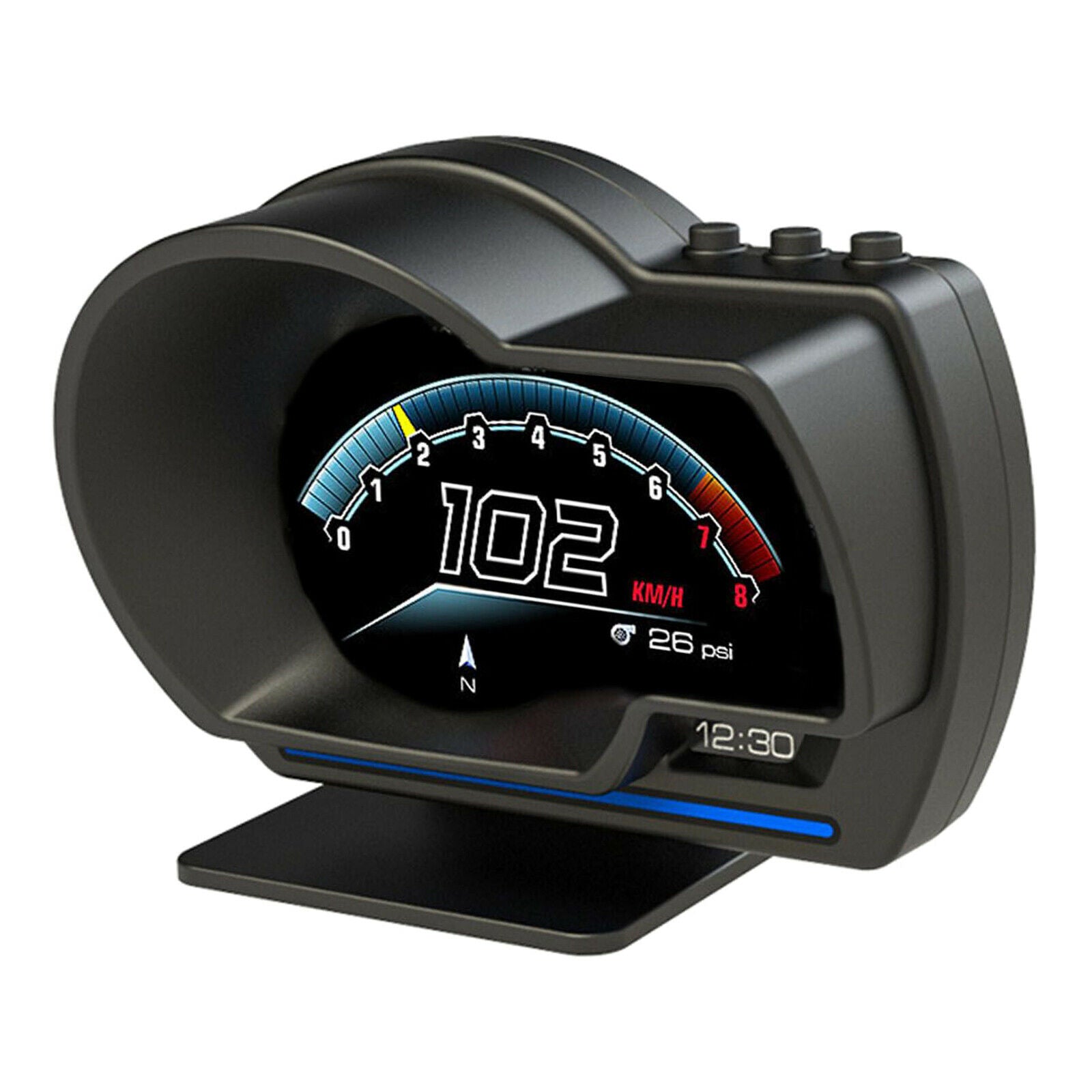 P6 Universal Car Smart HUD Display Dashboard Windshield Speedometer Projector