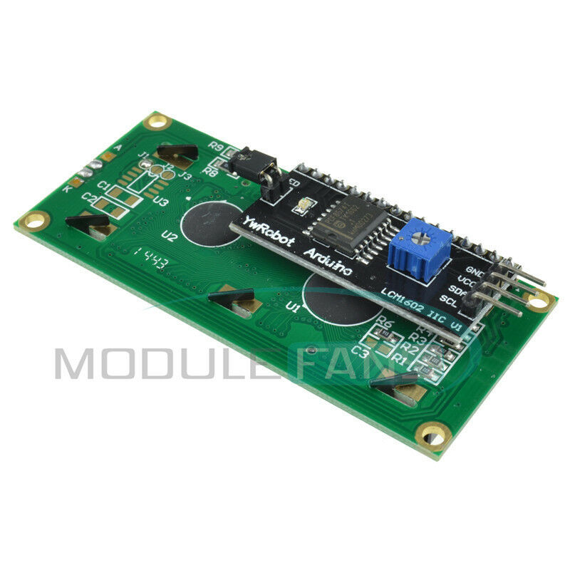 10PCS IIC/I2C/TWI/SPI Serial Interface1602 16X2 LCD Module Display Yellow MF