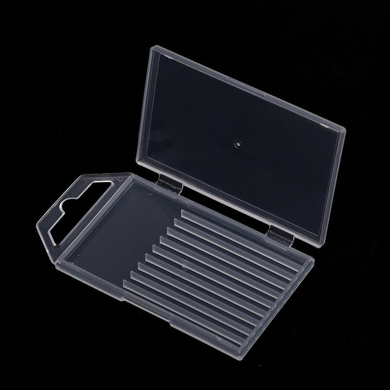 1pc plastic transparent drill bit storage box collection container cas.l8