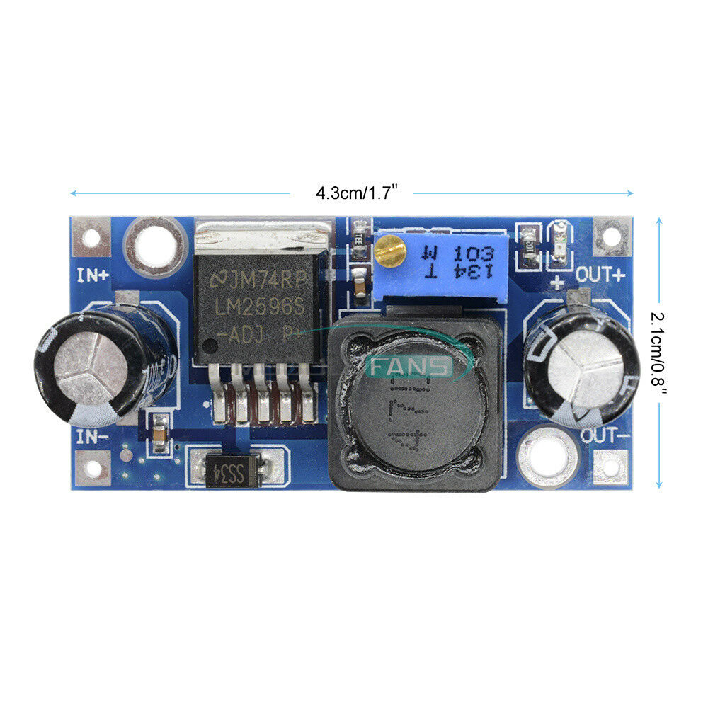DC-DC Buck Converter LM2596 Step Down Module Power Output 1.23V-30V