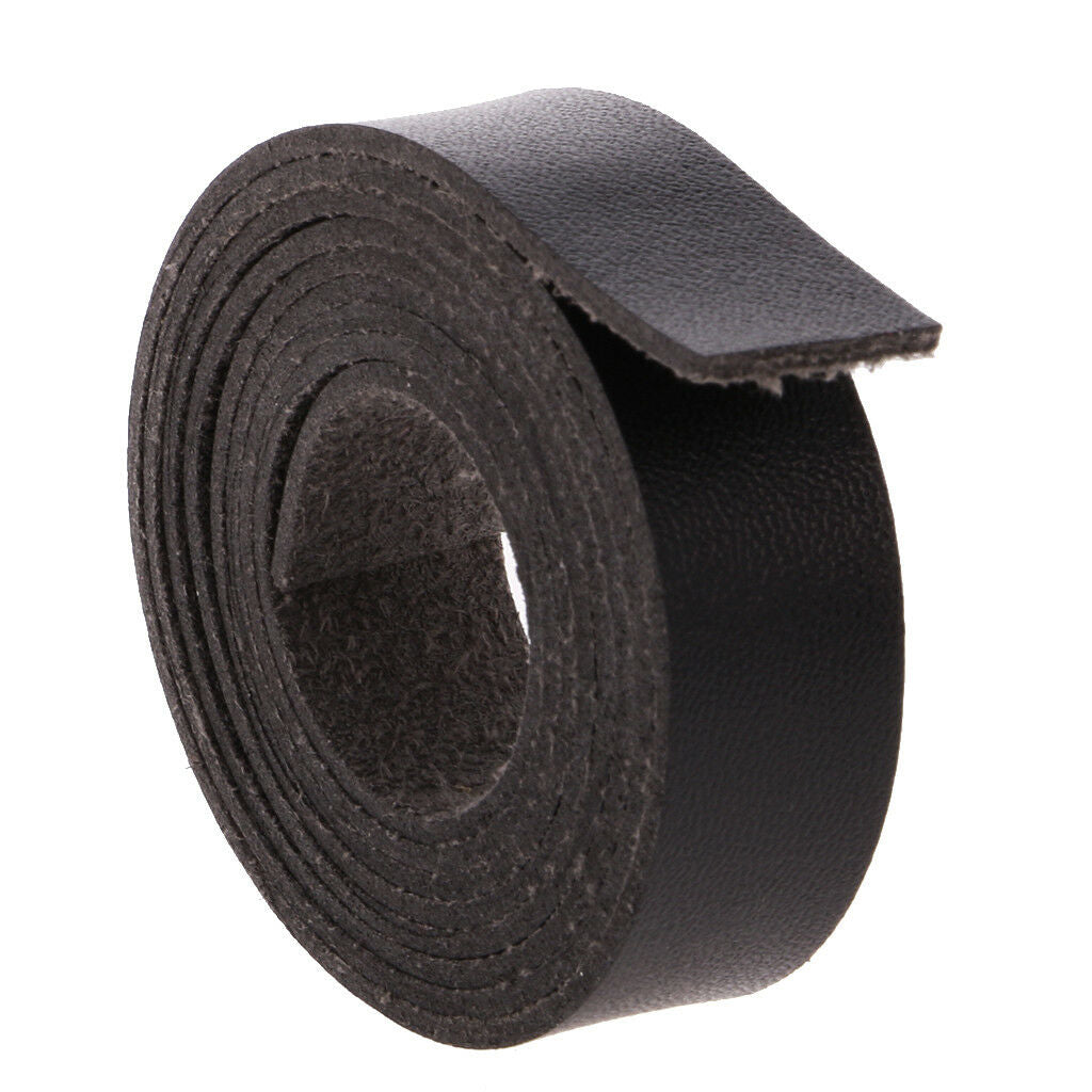 2 Meters x 15mm Faux Leather Strap Strips Leather Craft DIY Supplies Black