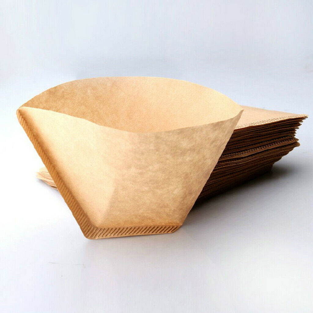 Pack Of 100 Pcs Coffee Filter Paper No. 4, Unbleached, Free From