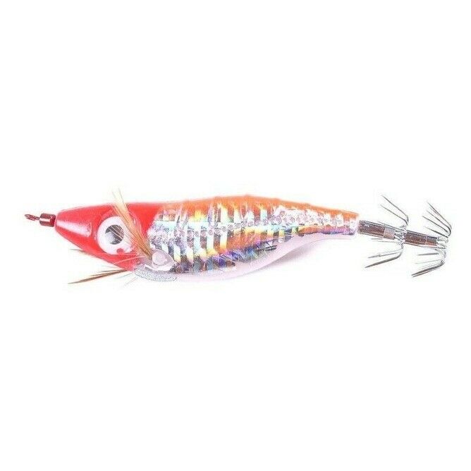 7pcs 10cm/9g Luminous Level Shrimp Fishing Lure Baits Swimbaits Squid Jig Hook s
