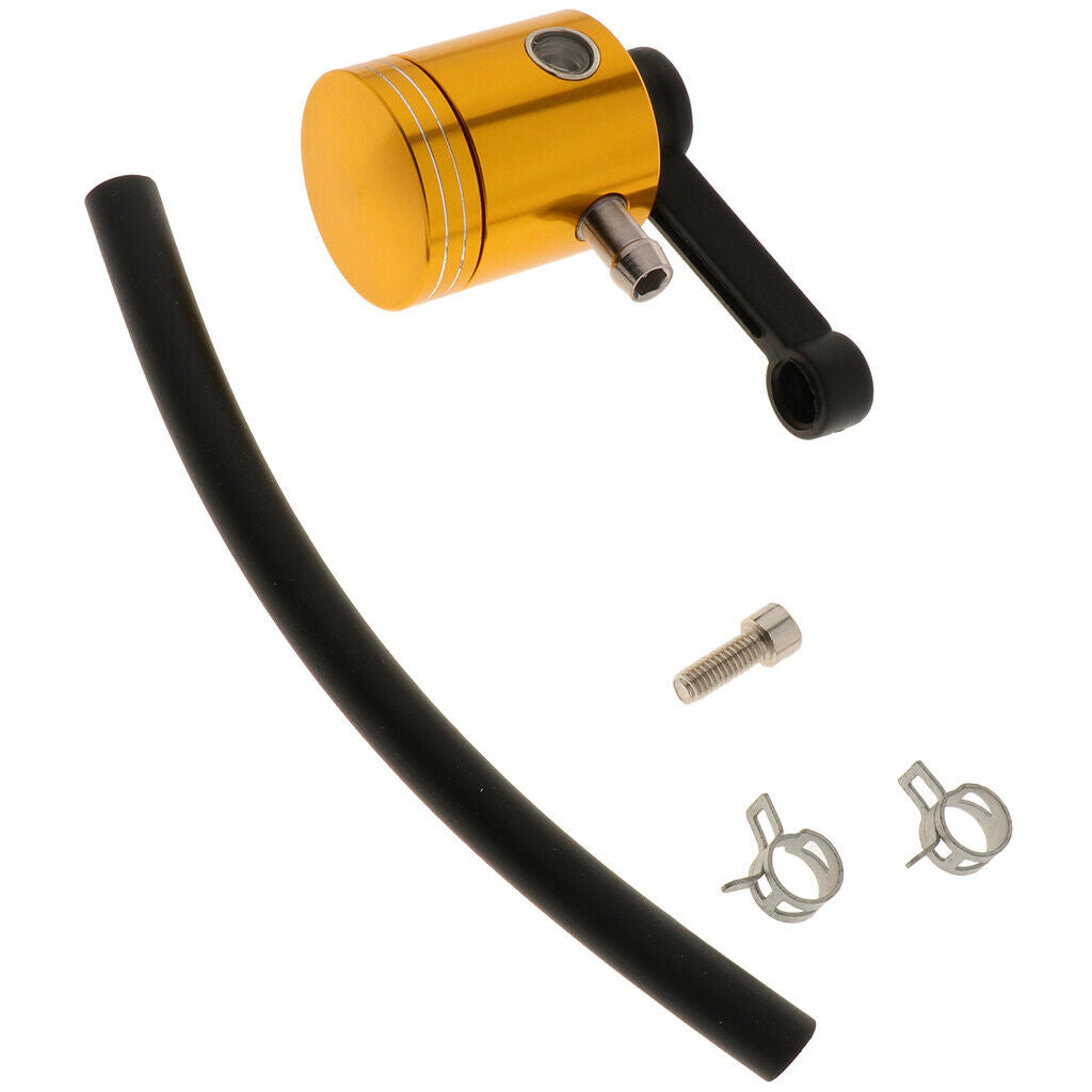 Golden Motorcycle Brake Oil Cup Fluid Tank Reservoir for Yamaha MT07 MT09