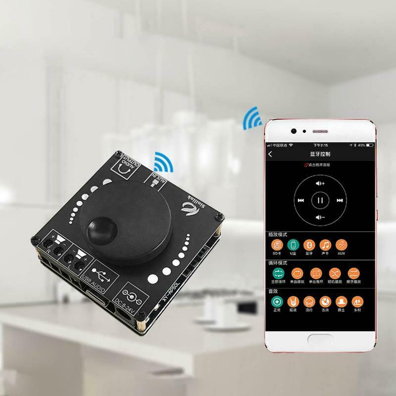 2x50W Dual Channel Stereo Bluetooth 5.0 Digital Powers Amplifier Board Module