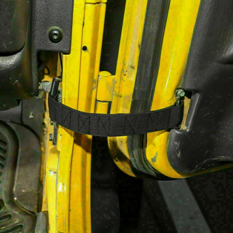 Black Car Door Limit Strap Bandage Rope ForWrangler TJ 1997-2006 2PCS CN