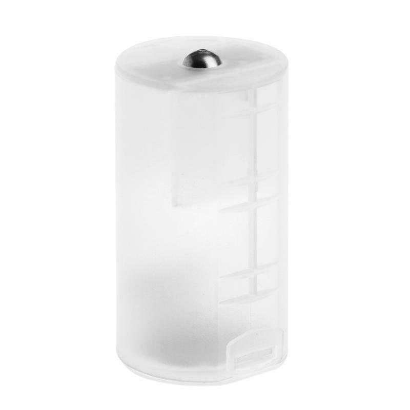 1PC 2 AA To D Size Battery Holder Converter Adapter Switcher Plastic Case Box