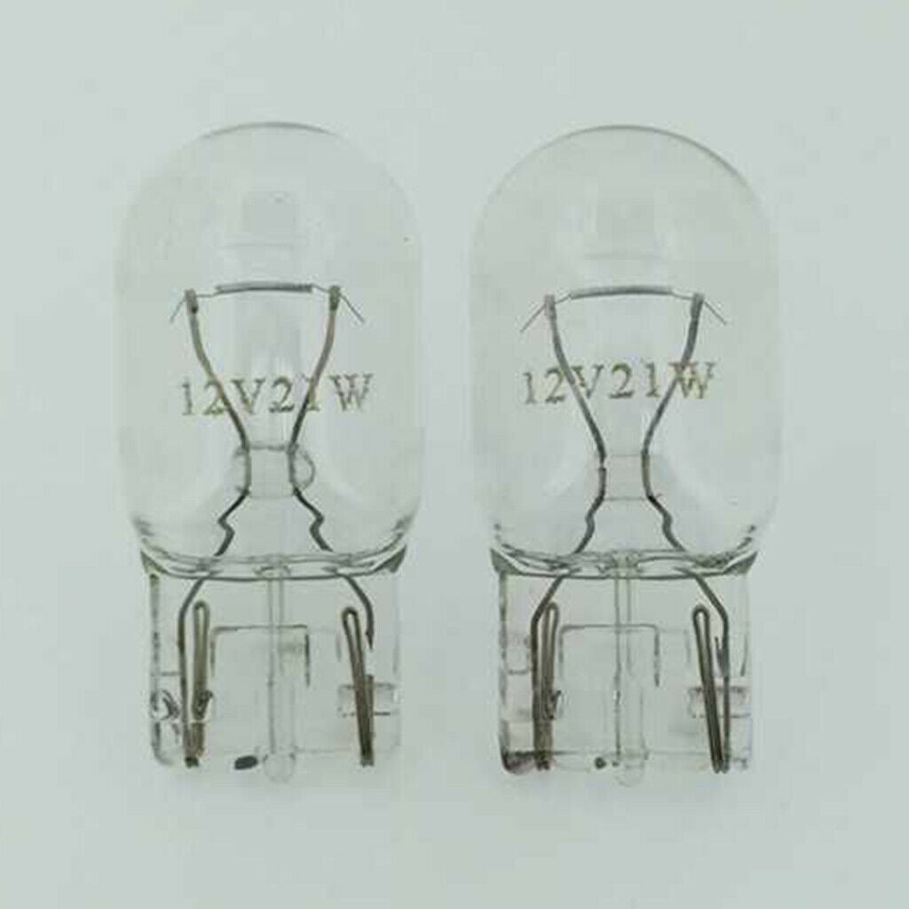 10Pcs T20 7443 Car Single Filament Turn Signal Stop Brake Light Amber Yellow