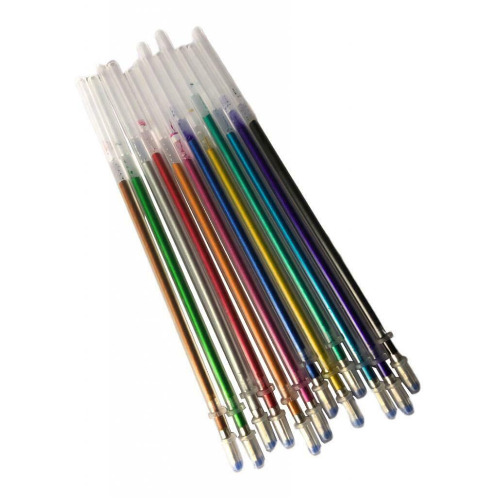 24x Multi Colors Gel Pen Refills Pen Ink Refills for Kids Adults Drawing