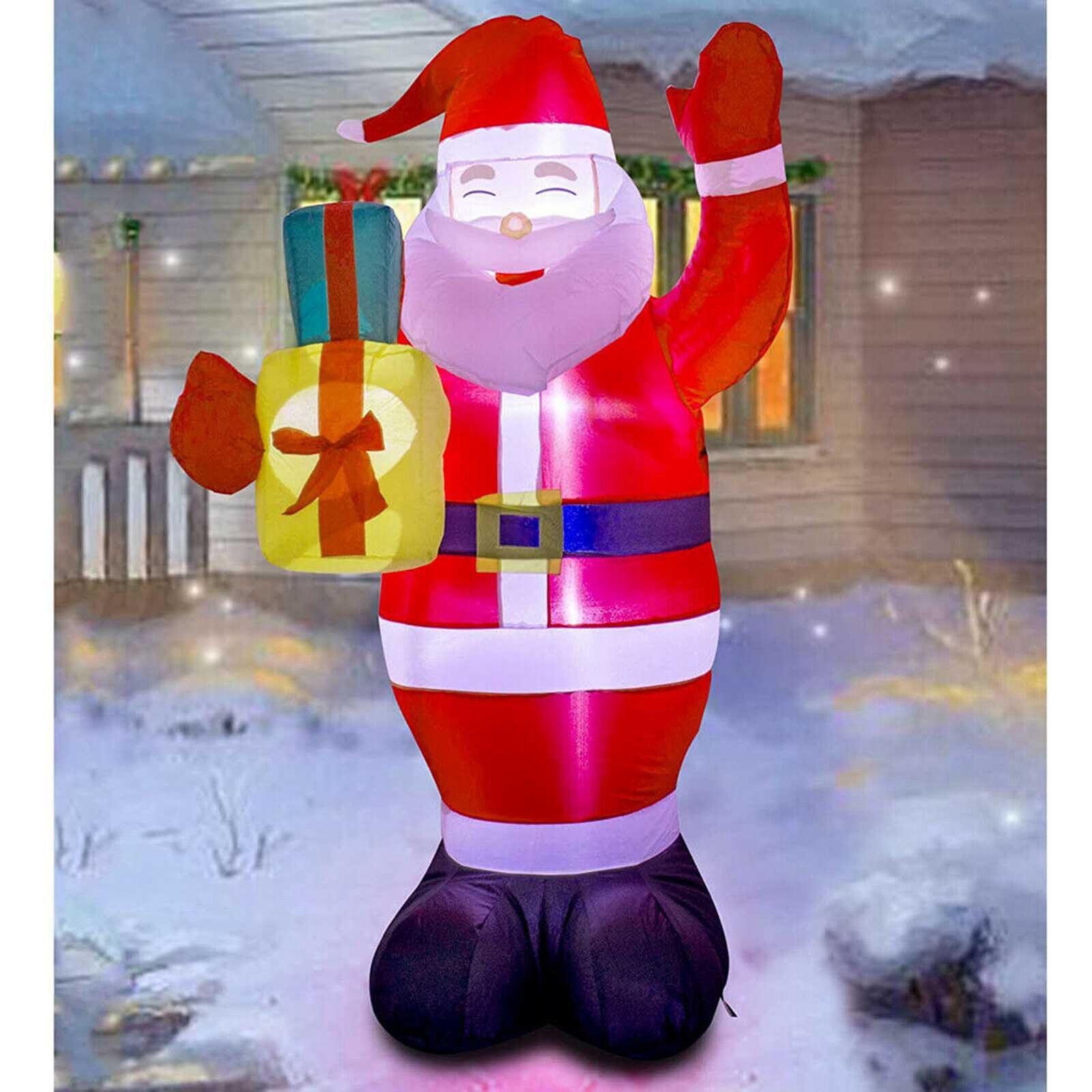 5 ft Christmas Inflatable Santa Claus LED Light Air Blown Xmas Yard Decor Gift