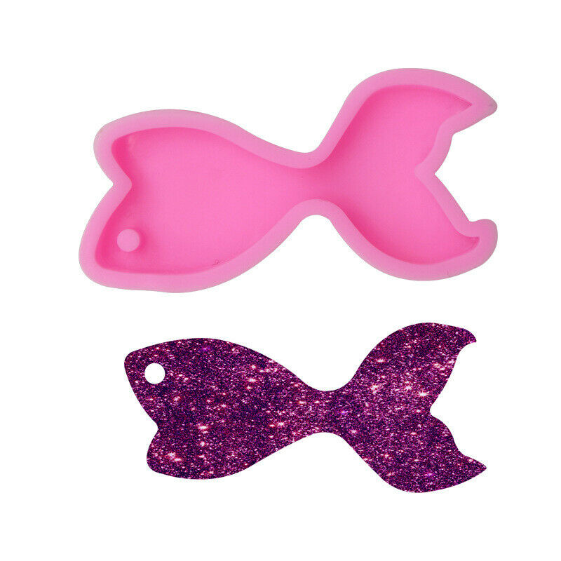 Mermaid tail shape silicone mold for keychains Pendant Key chain Mol.l8