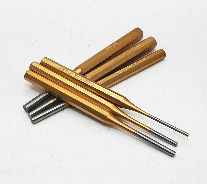 6 Pcs Punch Set 150mm Long Parallel Drifts 2mm 3mm 4mm 5mm 6mm 8mm Pin