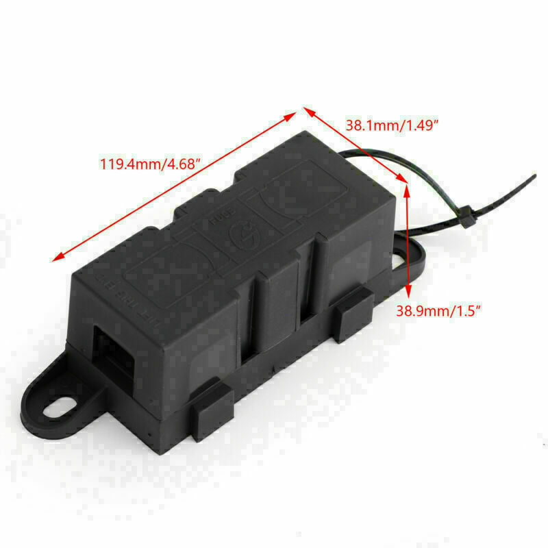 1x MEGA-298 Car Fuse Holder Fork Type ANS Base With Protective Cover 32V CN