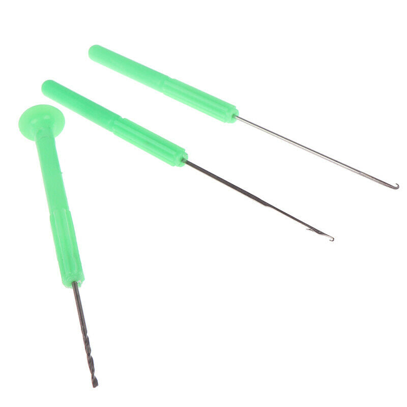 3Pcs/lot Fishing Rigs Needle Kit Bait Needle Set Hook Drill Boilie Stringer BDA