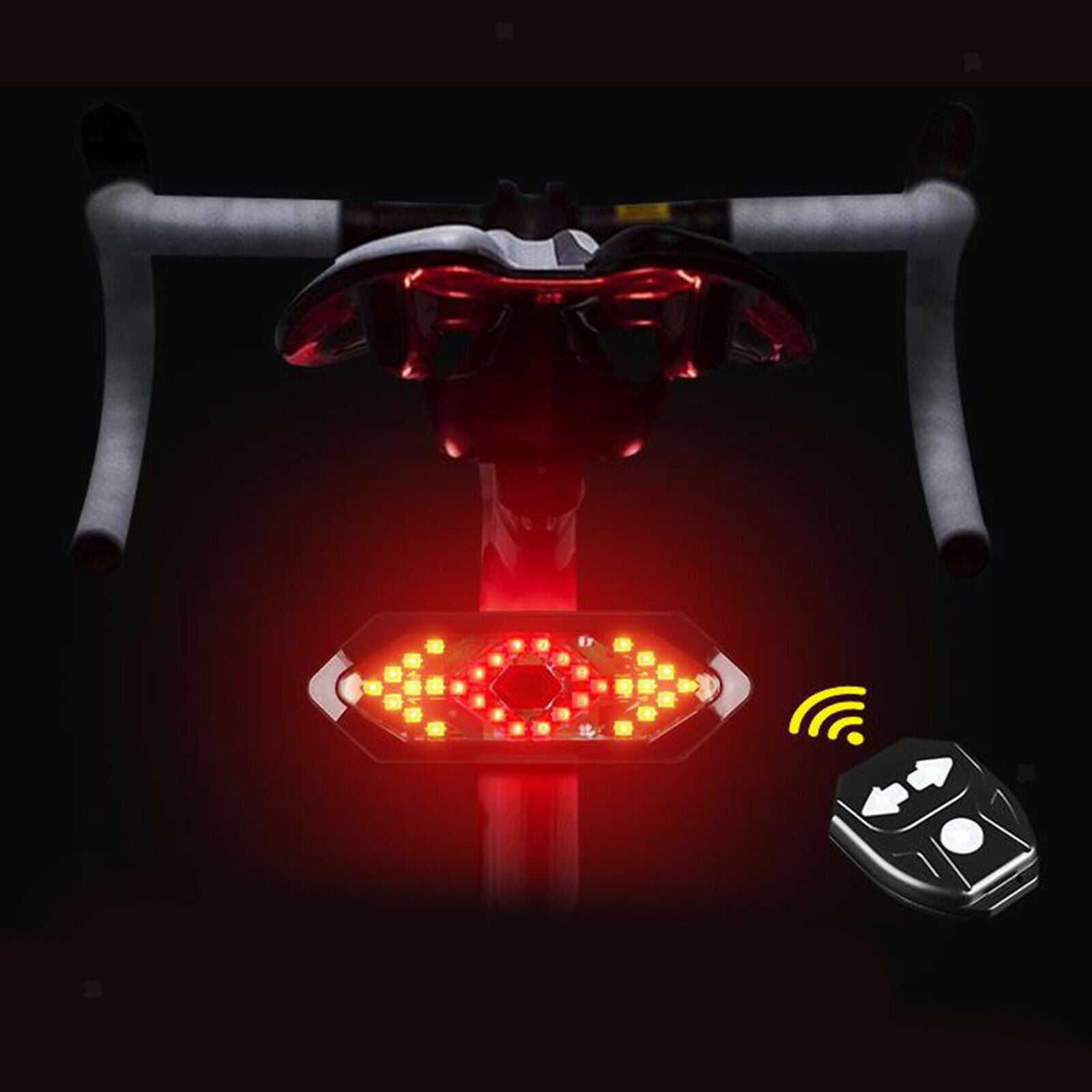 LED USB Rechargeable Bike TailLight Bicycle Safety Cycling Warning Rear Lamp