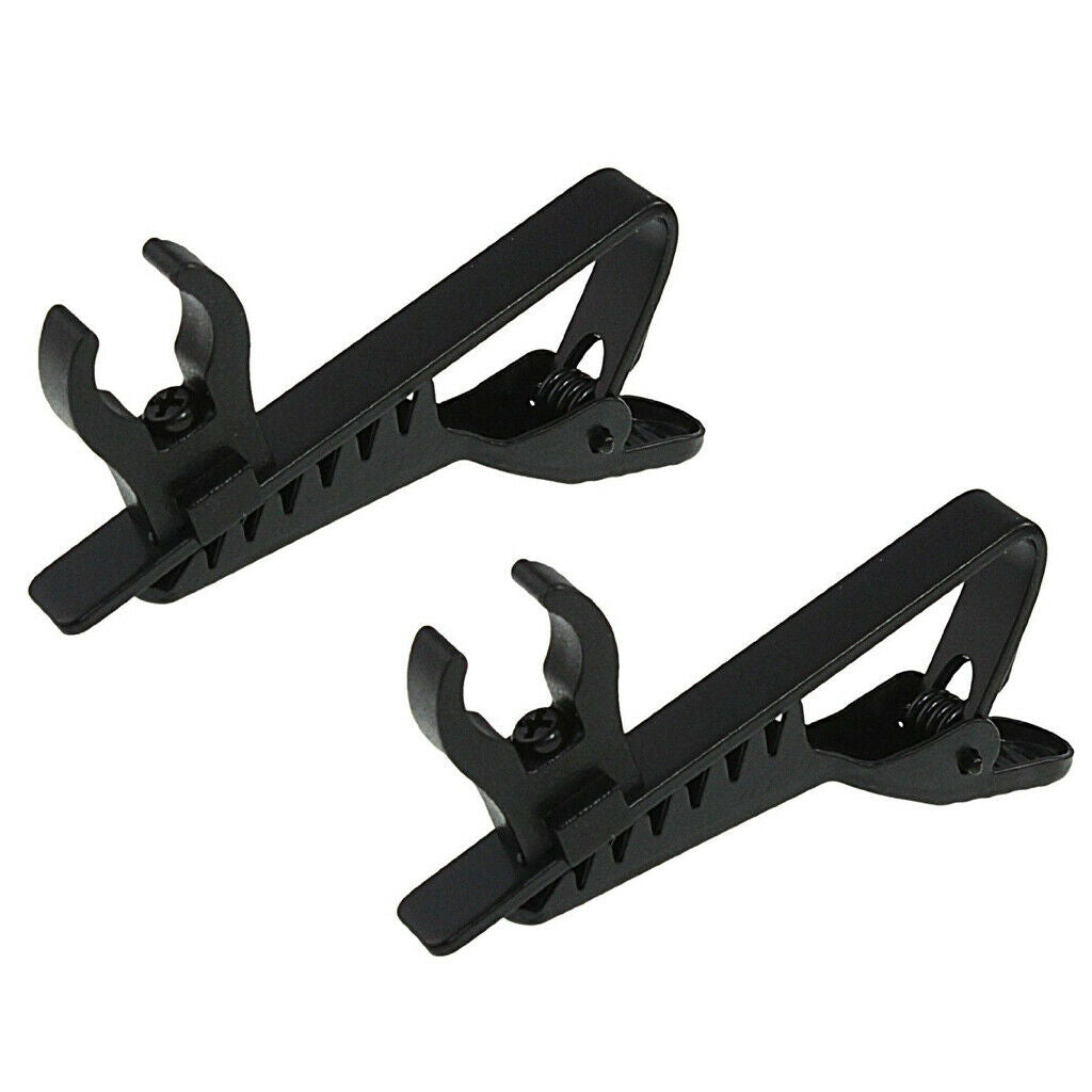 Mini Mic Clips Handsfree Lavalier Lapel Tie Microphone Clip Clamp Holder