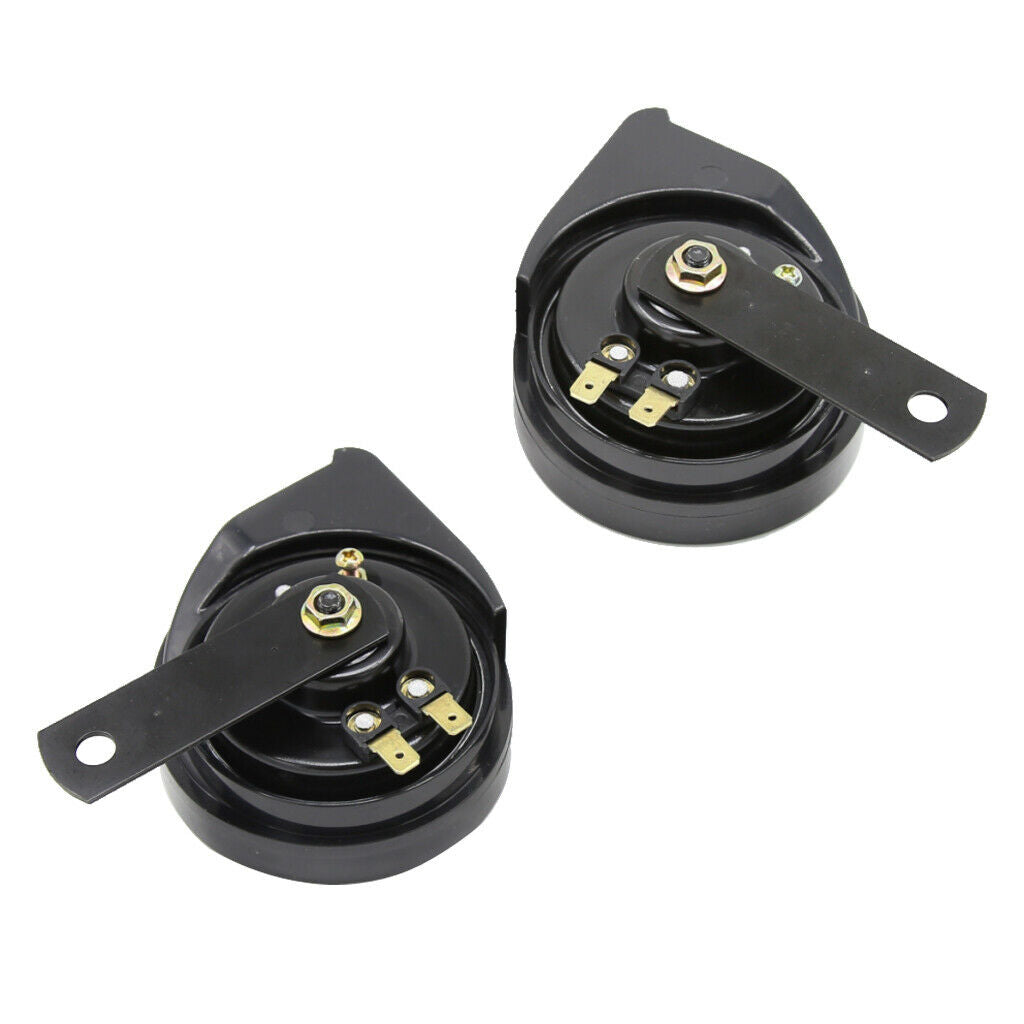 2 Pieces Car Boat Motorcycle Loud 12V 110DB Dual Tone Basin Air Horns Siren