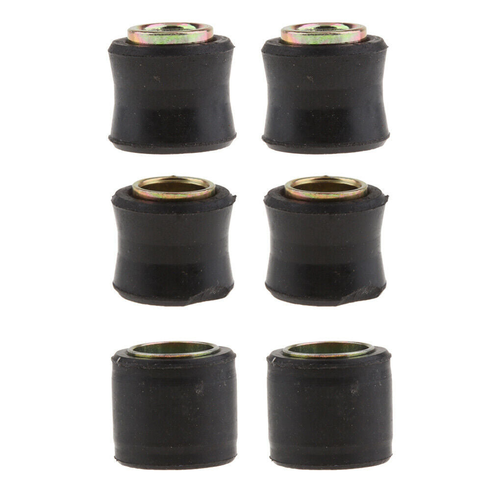 6pcs Motor Shock Absorber Rear Bush 12/10/14mm For Motorbike Replacing Parts
