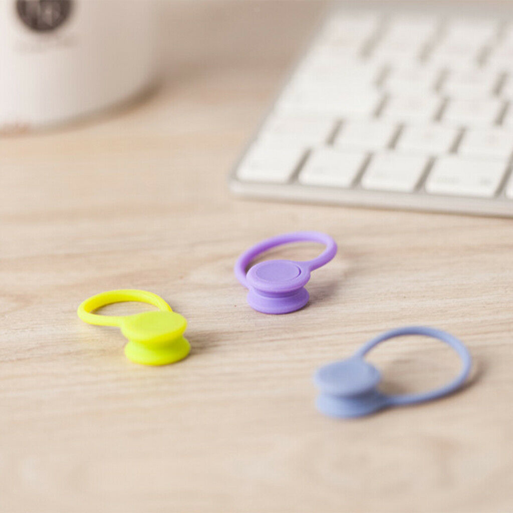 6 Piece Magnetic Earphone Cable Winders Wrap Corder Organzier String Tidy