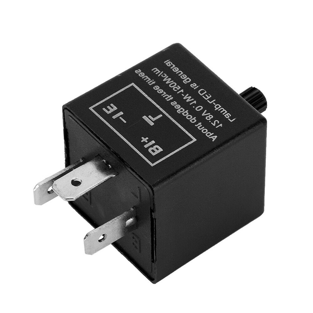 3 Pin 12V Flasher Relay Car Turn Signal Blinker Electronic LED Light Motorcycle
