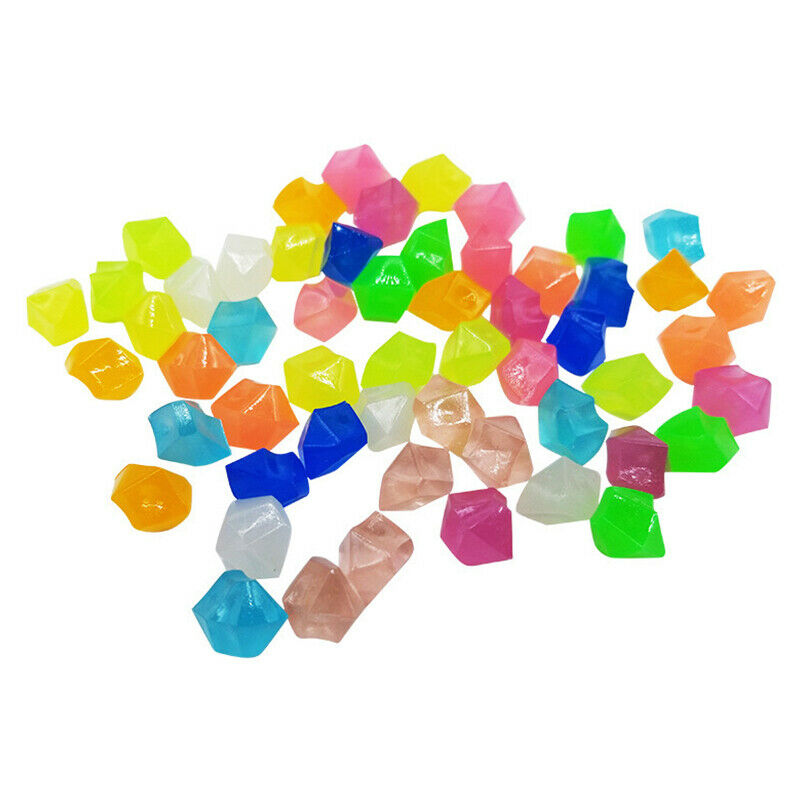 300pcs Glow Pebbles Glow in the Dark Garden Pebbles Glowing Stones for WalkwFCA