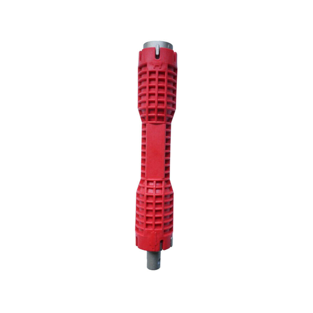 Faucet and Sink Installer Tool Pipe Wrench Plumbing Tool  Dual Head Red