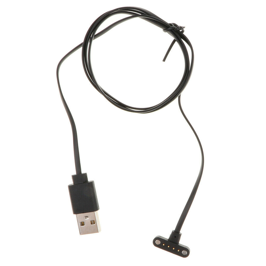 4 Pins USB Black Charging Cable Dock Stand Cradle for Smart Watch