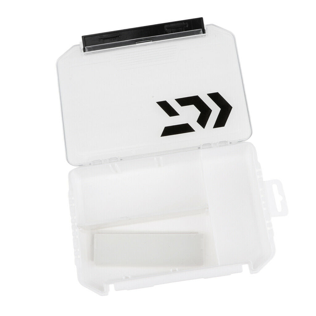 2X Plastic Fishing Lures Baits Tackle Storage Container Organizer Box L White