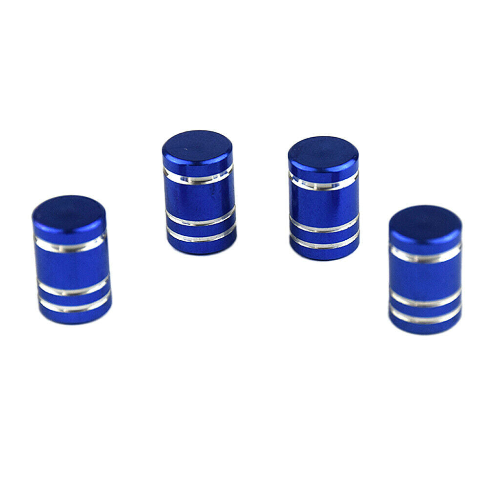 4pcs Precision Aluminum Tires Stem Caps Valve Dust Caps Replacement 11mm