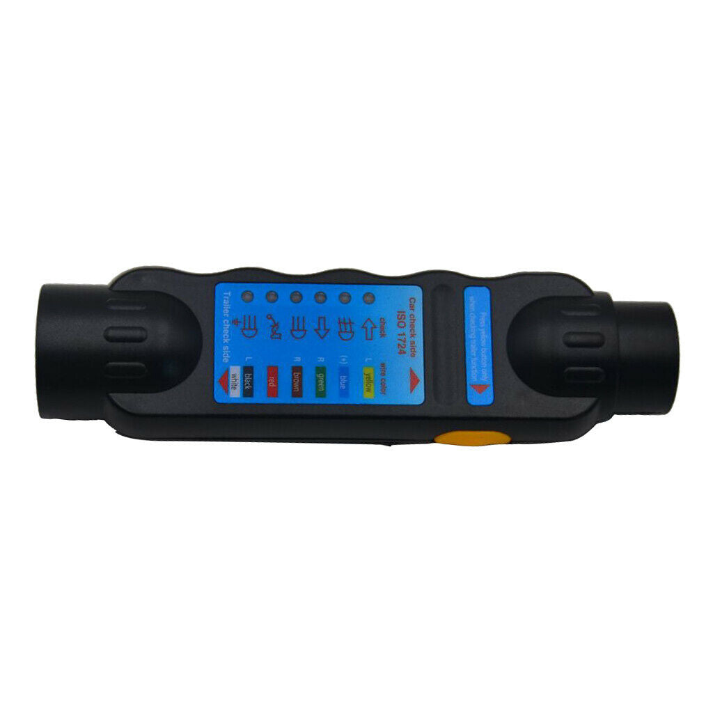 7 Pin DC 12V Truck Trailer Towing Light Wiring Socket Tester Diagnostic Tool