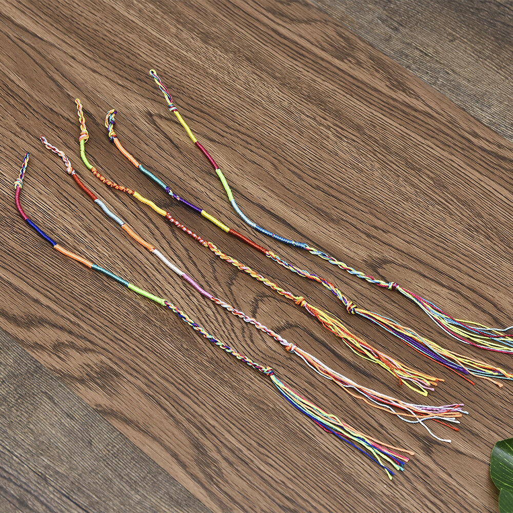 Wholesale 10pcs String Lucky Colorful Friendship Braid Strand Handmade Bracelets