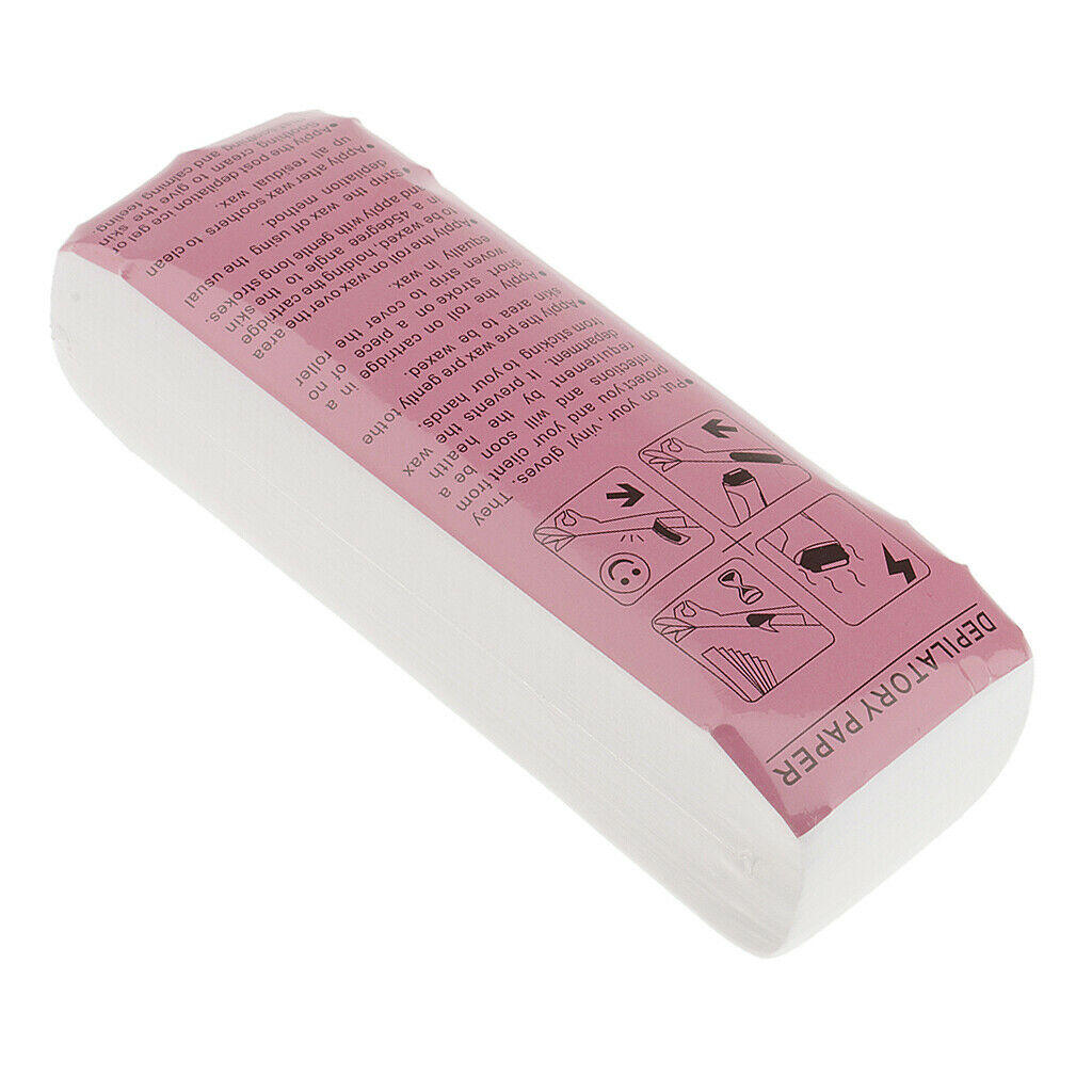 Home Salon Women Men Hair Removal Depilatory Wax Strips Waxing Tools 100 Counts