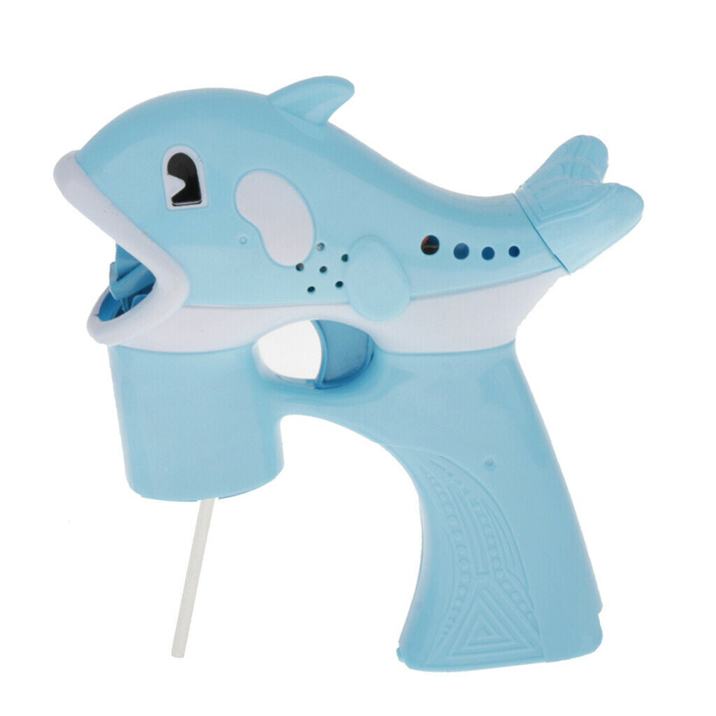 Cartoon Cute Kids Machine Gun Dolphin Electric Blower Toys Blue,Dolphin
