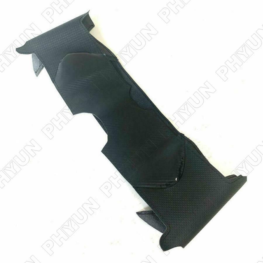 For Ford Fusion Carbon Fiber & PU Leather Steering Wheel Hand Sewing Wrap Cover