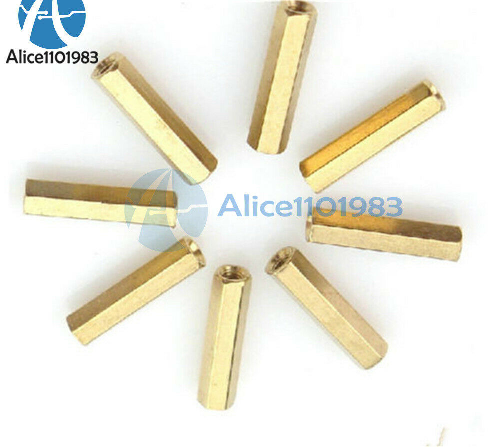 10pcs M3 12 mm M3*12 PCB Hexagonal net nut Female brass Standoff Spacer
