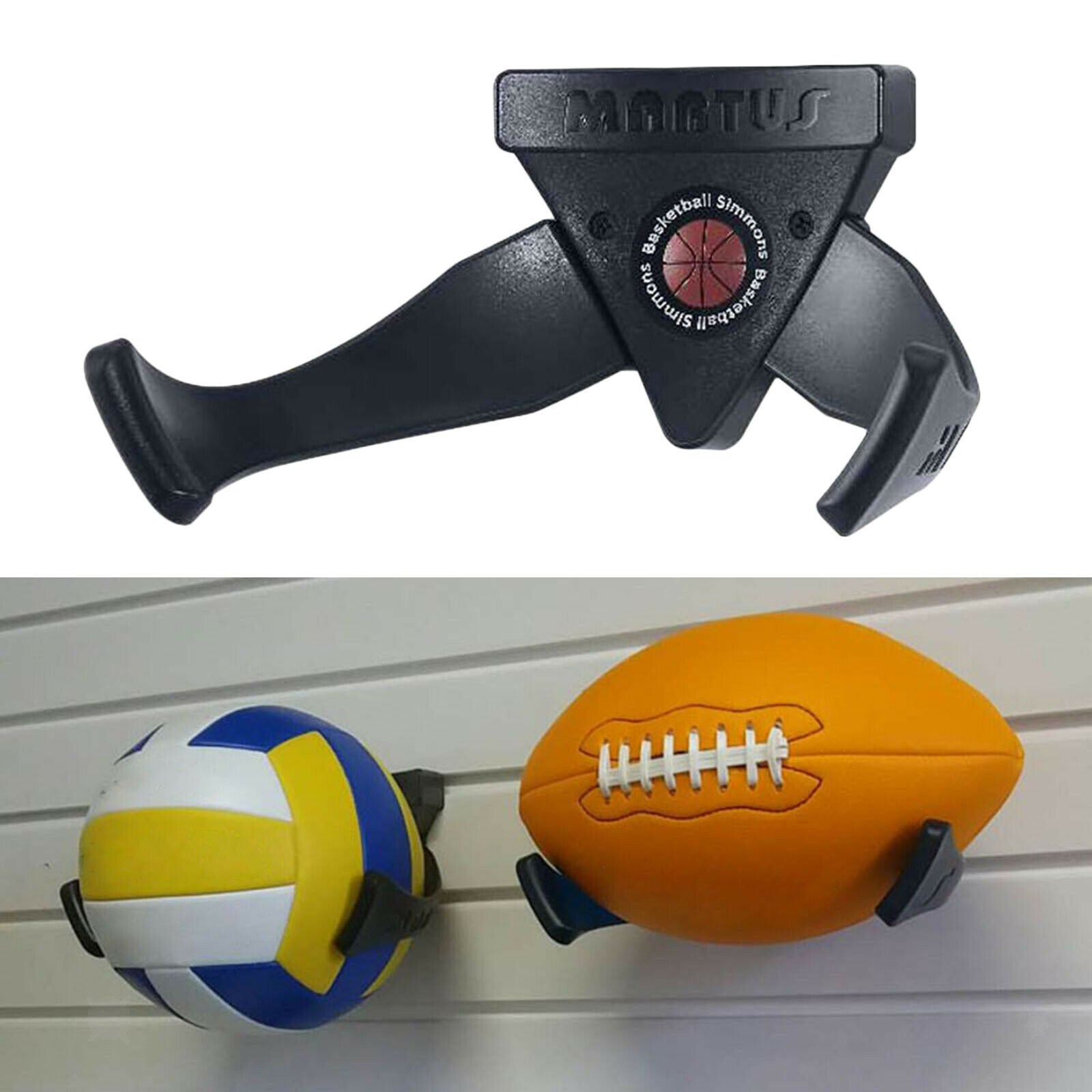Sports Ball Holder Rack Claw Design Basketball Wall Storage for Soccer Rugby