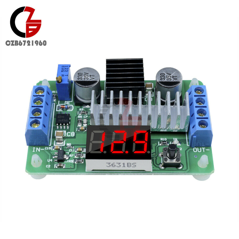 DC-DC LTC1871 Boost LED Voltmeter Module 3.5 to 30V 100W Step up Power Module