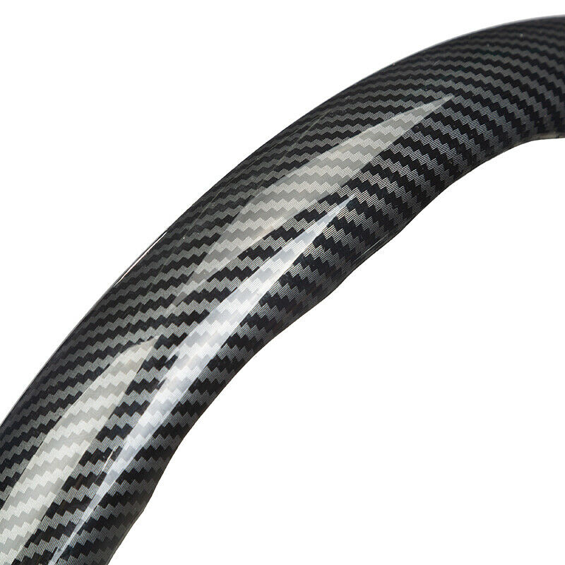 Universal Carbon Fiber Style Steering Wheel Booster Cover Non-Slip Accessories