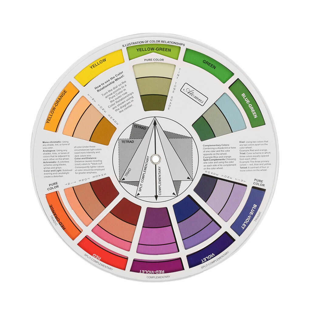 Color Mixing Blending Guide Wheel For Microblading Painting Crafts DIY