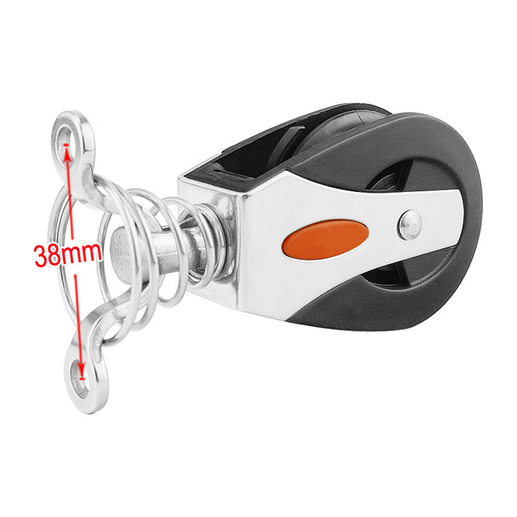 1Pc Marine 316 Stainless Steel Sheave Block Tackle Pulley Boat Nautical Tool