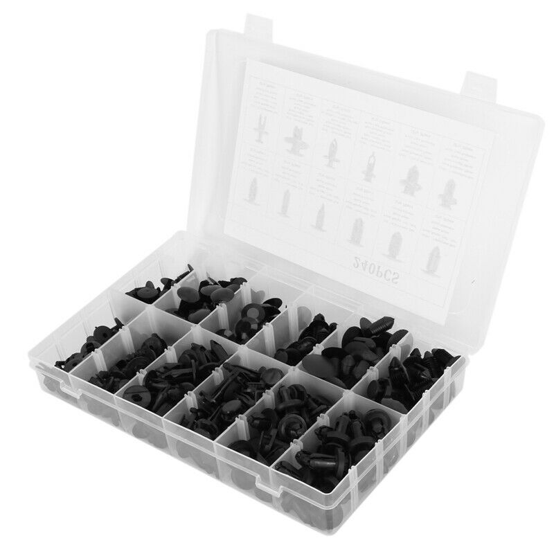 240Pcs Bumper Retainer Clips Car Plastic Rivets Fasteners Push Retainer Kit MoU4