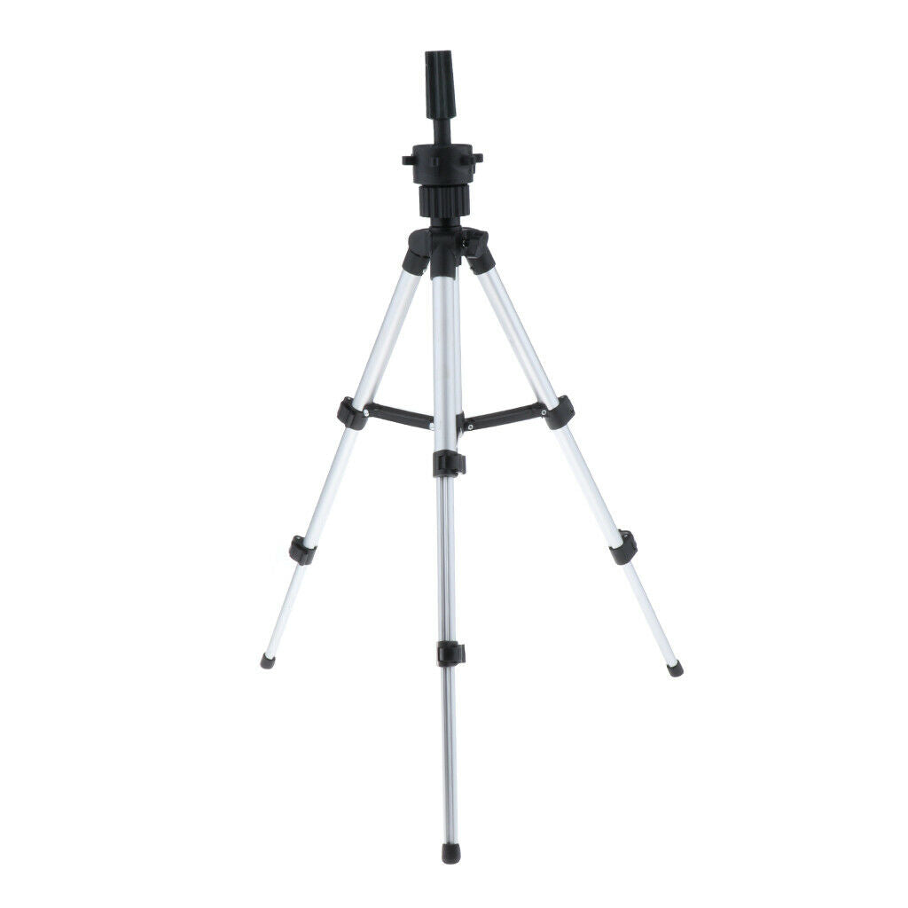 1Pcs Tripod Wig Stand Rack, Metal 360Â° Adjustable Cosmetology Hairdressing