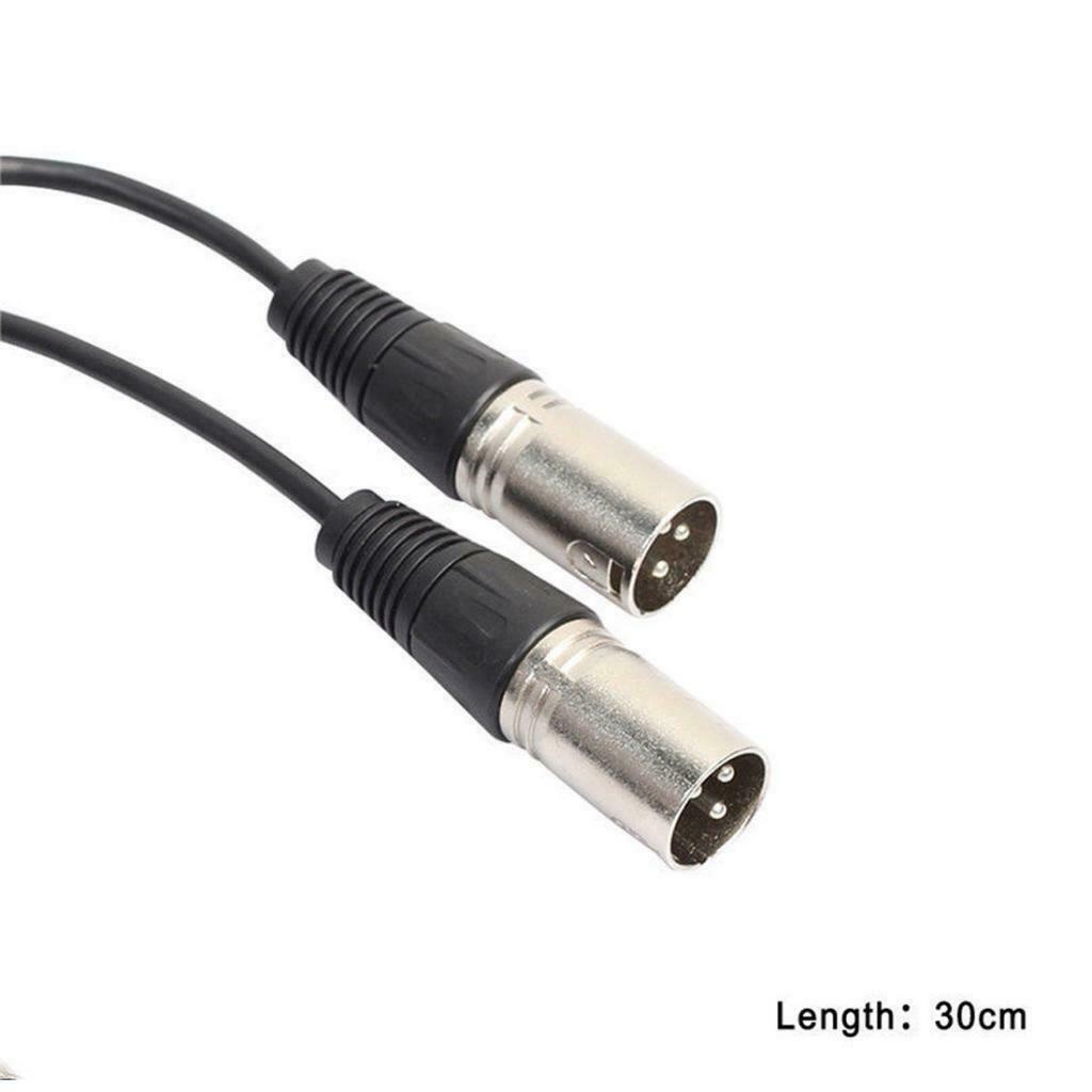 4Pieces 3Pin XLR Female Jack To Dual Male