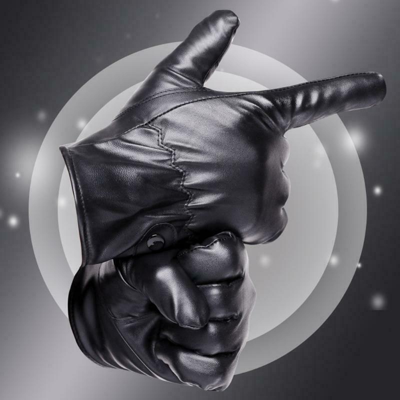 Cycling Skiing Warm Gloves Outdoor Sports Supplies Skidproof Leather Gloves